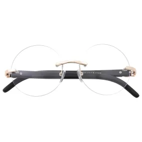 grinderPUNCH Harry Potter Glasses - Non-Prescription Round Circle Frame Clear Lens Glasses