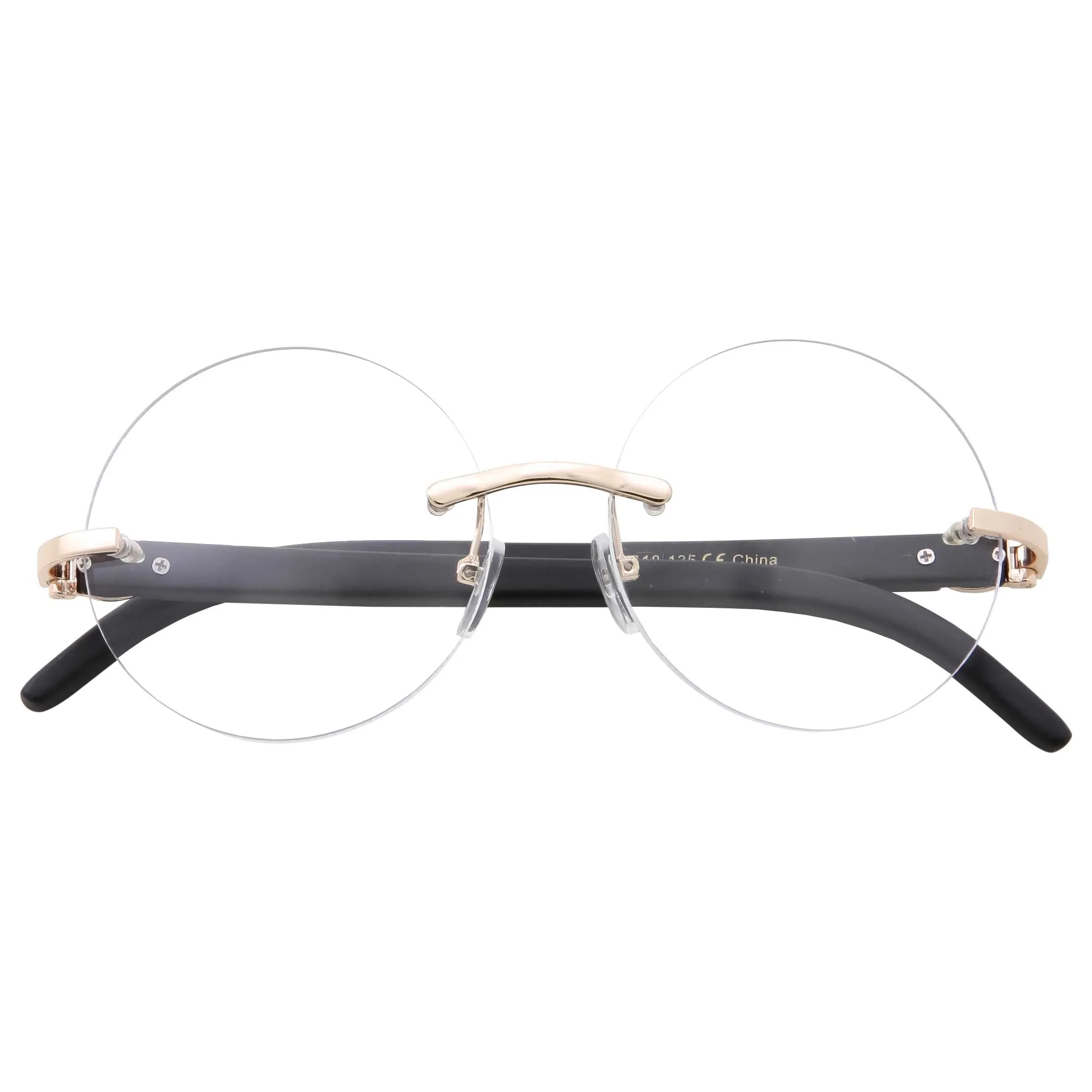 grinderPUNCH Harry Potter Glasses - Non-Prescription Round Circle Frame Clear Lens Glasses