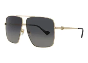 Gucci Aviator Sunglasses Gold/Grey