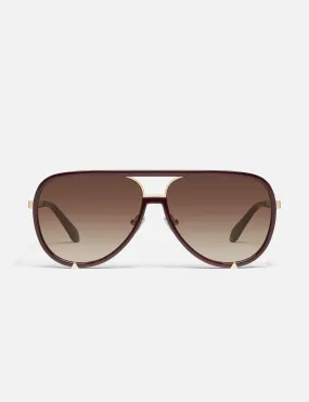 High Profile Sunglasses, Espresso/Brown