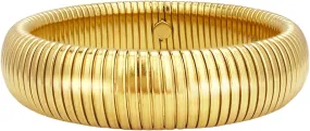 HIIXHC 18K Gold Plated Bracelets Set for Women Flexible Snake Chain Stackable Bracelets Wristband Bangle Chunky Bracelets for Women