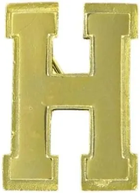 Initial Pin Brooch "G" Gold Tone Varsity 1" Fashion Brooch for Women Trendy Accessories for Women Stylish Additions Chic Details