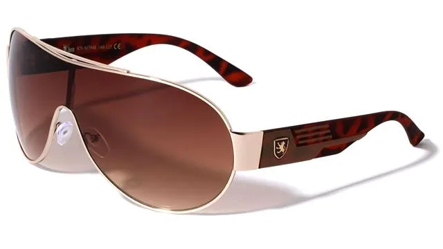 Khan Oversized Shield Pilot Sunglasses for Men