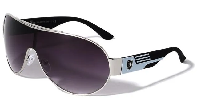 Khan Oversized Shield Pilot Sunglasses for Men