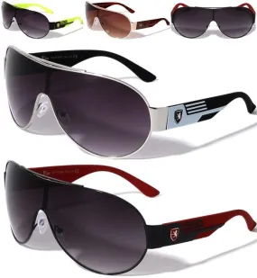 Khan Oversized Shield Pilot Sunglasses for Men