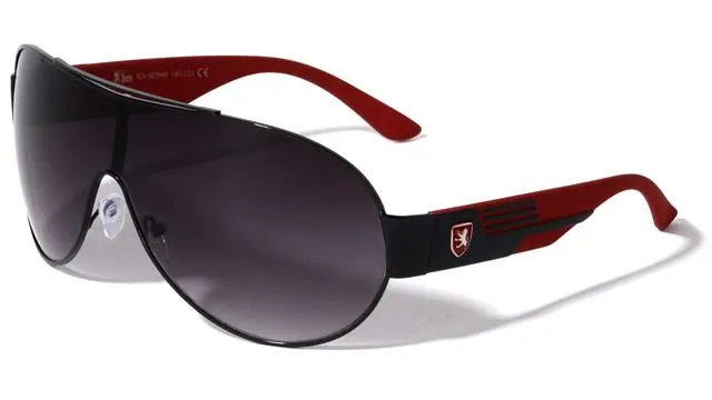 Khan Oversized Shield Pilot Sunglasses for Men