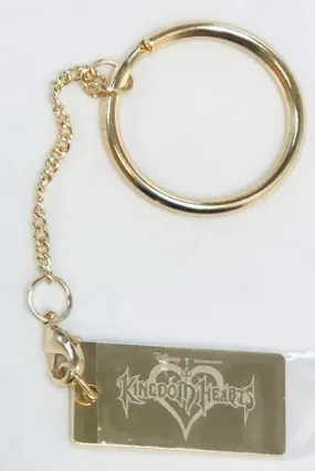 Kingdom Hearts Mini Charm Collection - Gold Metal Charm - Kingdom Hearts Logo - Keychain