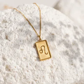 Leo Necklace with Charm Pendant