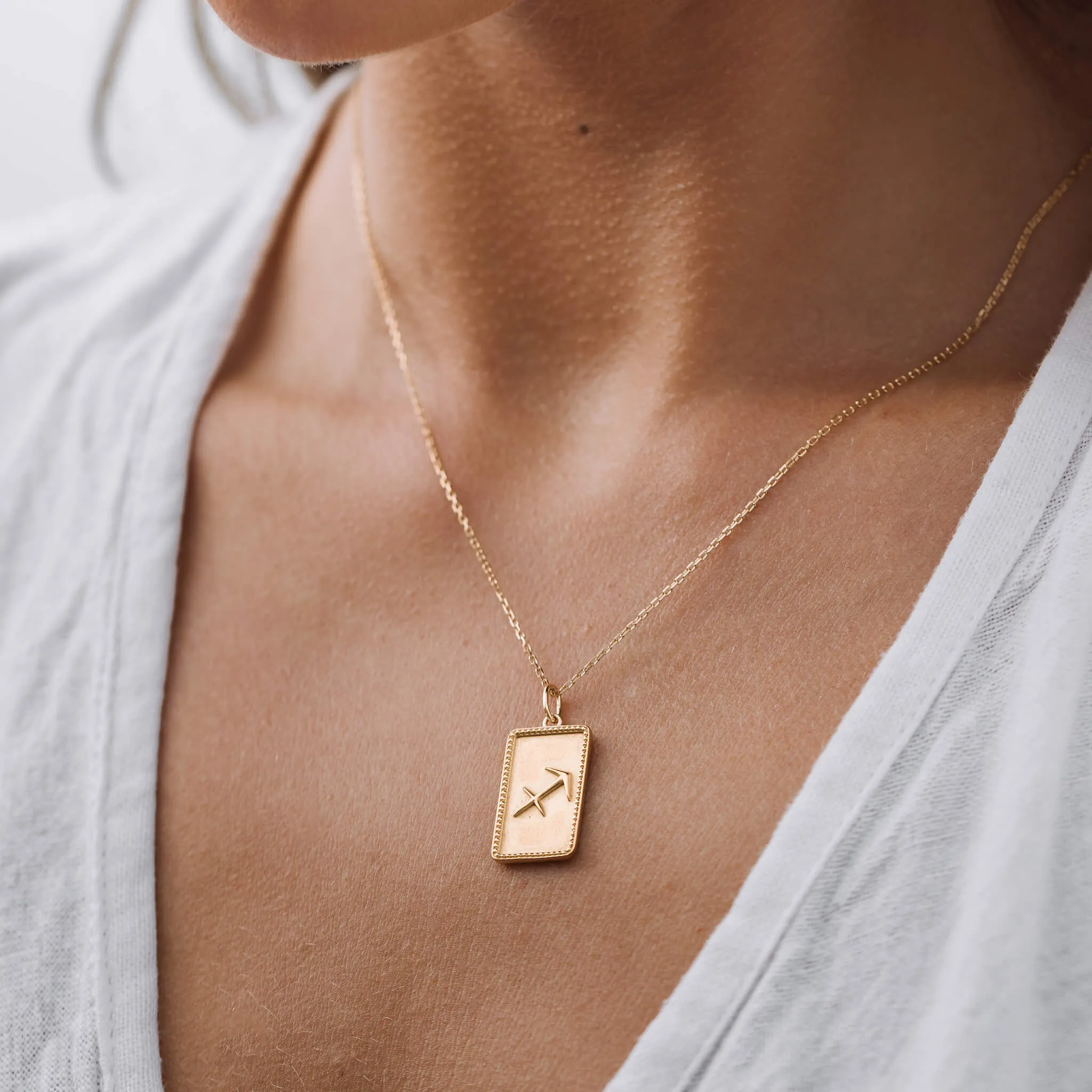 Leo Necklace with Charm Pendant