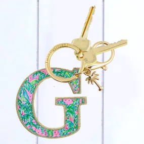 Lilly Pulitzer Leather Initial Keychain - G