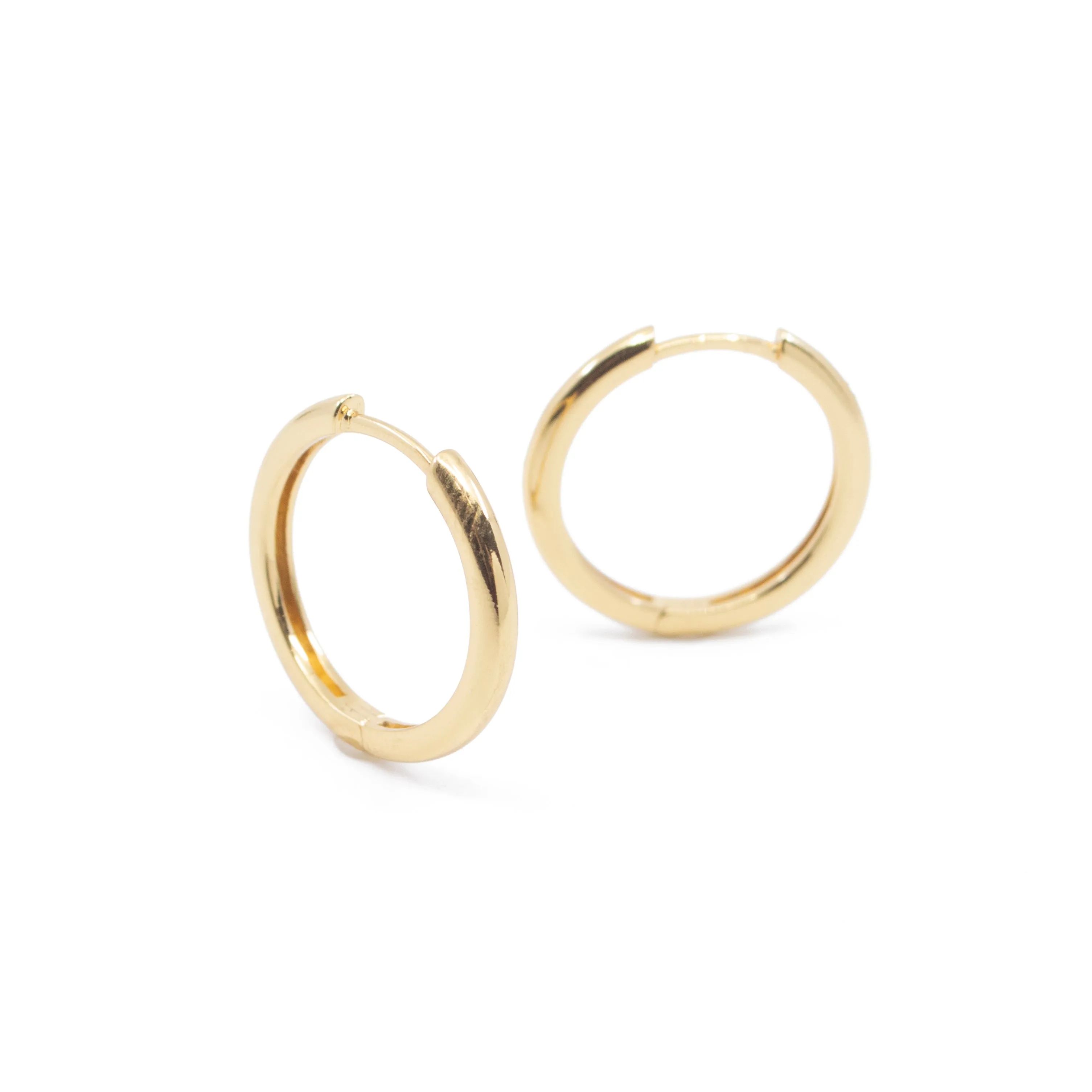 Medium Hoop Earrings in Gold
