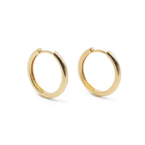 Medium Hoop Earrings in Gold