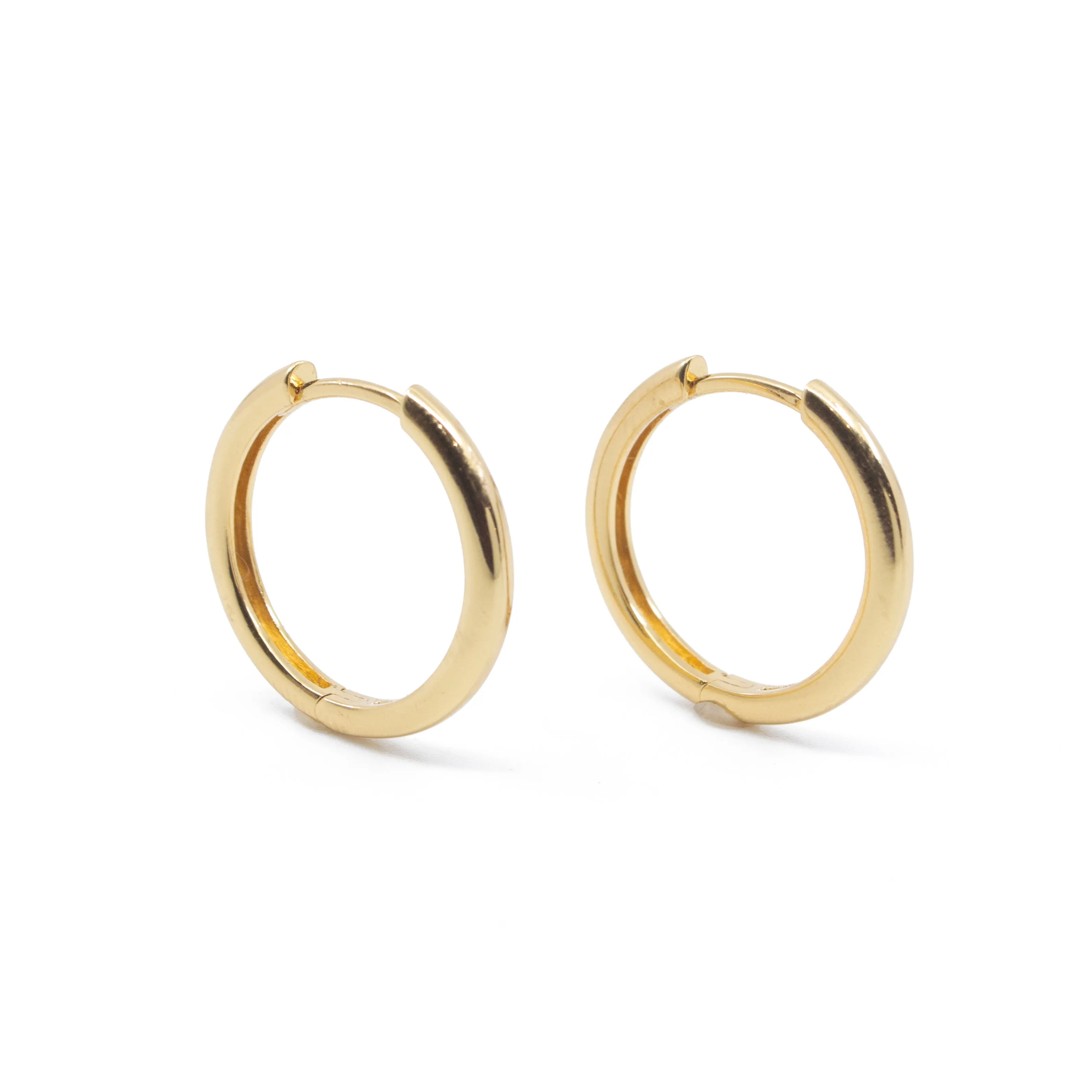 Medium Hoop Earrings in Gold