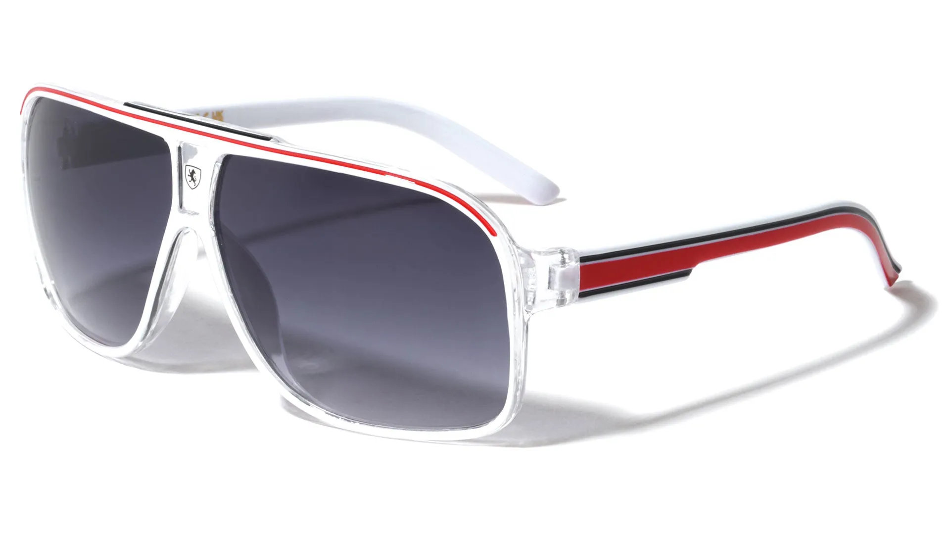 Men's Retro Pilot Sunglasses Khan Vintage Sports Designer Shades with UV400