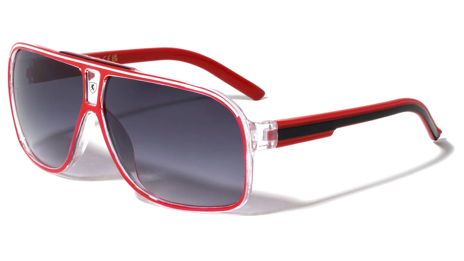 Men's Retro Pilot Sunglasses Khan Vintage Sports Designer Shades with UV400