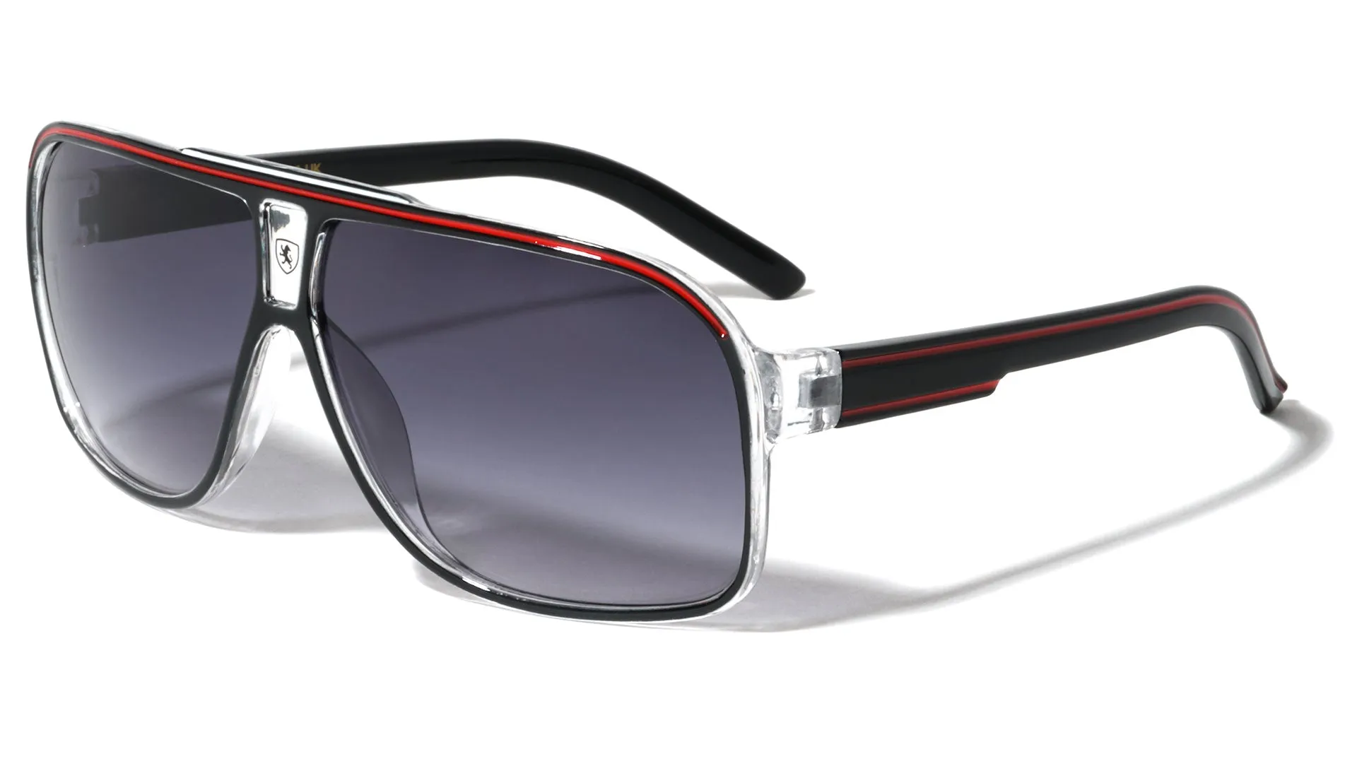 Men's Retro Pilot Sunglasses Khan Vintage Sports Designer Shades with UV400
