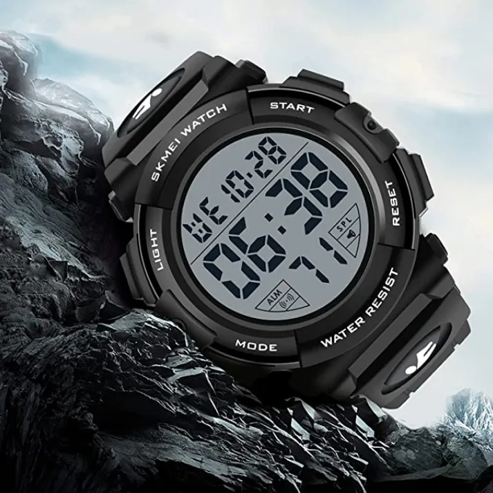 Mens Sports Military Classic Large Dial Wristwatch