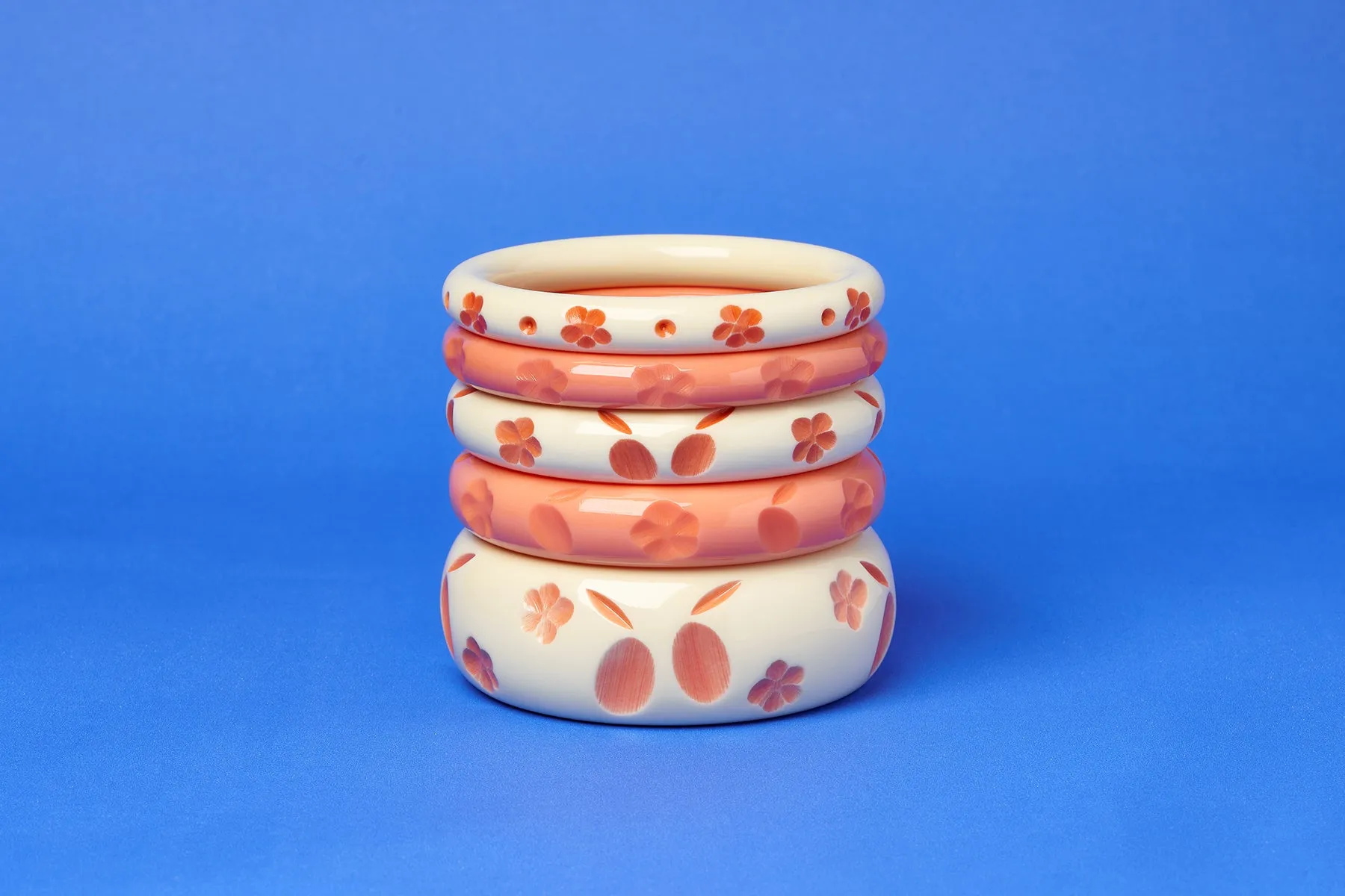 Midi Apricot Cream Bangle