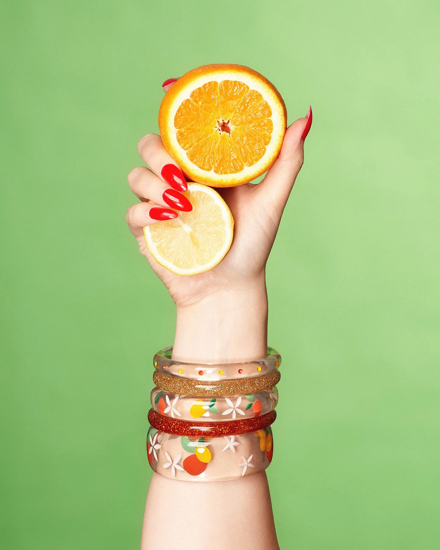 Midi Citrus Clear Bangle