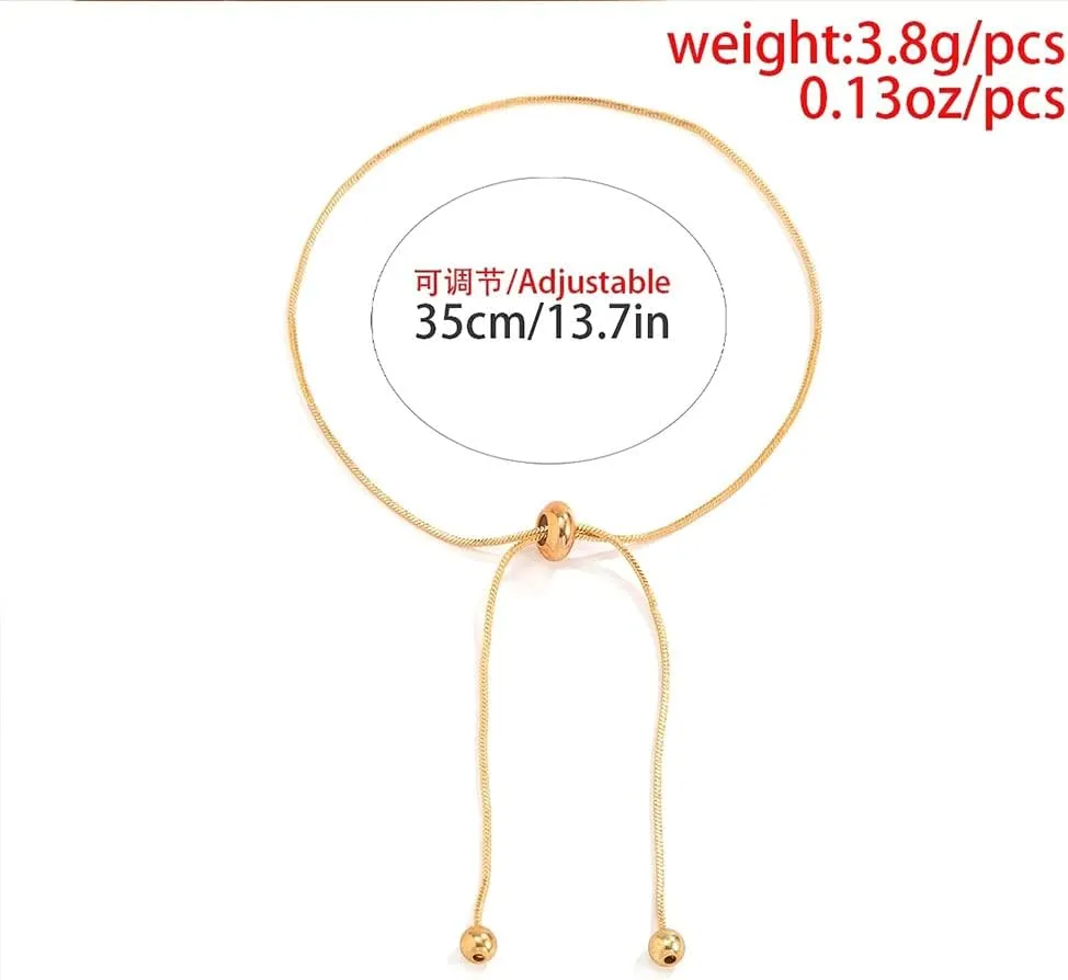 MIFYNN Ankle Bracelets for Women Waterproof Adjustable Stainless Steel Chain Anklet Bracelet for Women Vintage Fashion Simple Thin Chain Anklet Female Foot Summer Beach Jewelry Gift