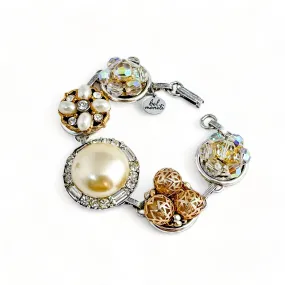 Mixed Bling Vintage Cluster Bracelet