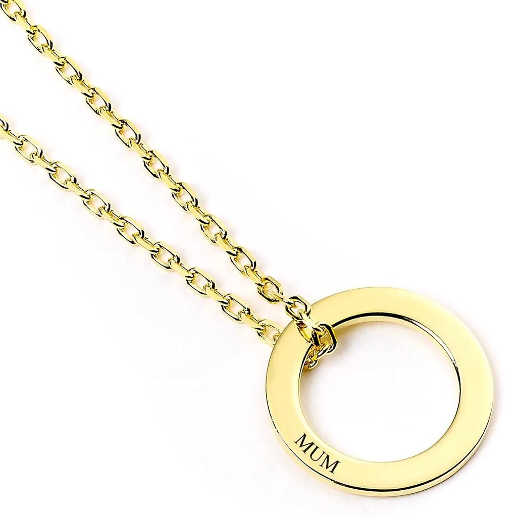Mother's Day Gold Personalised Ring Necklace