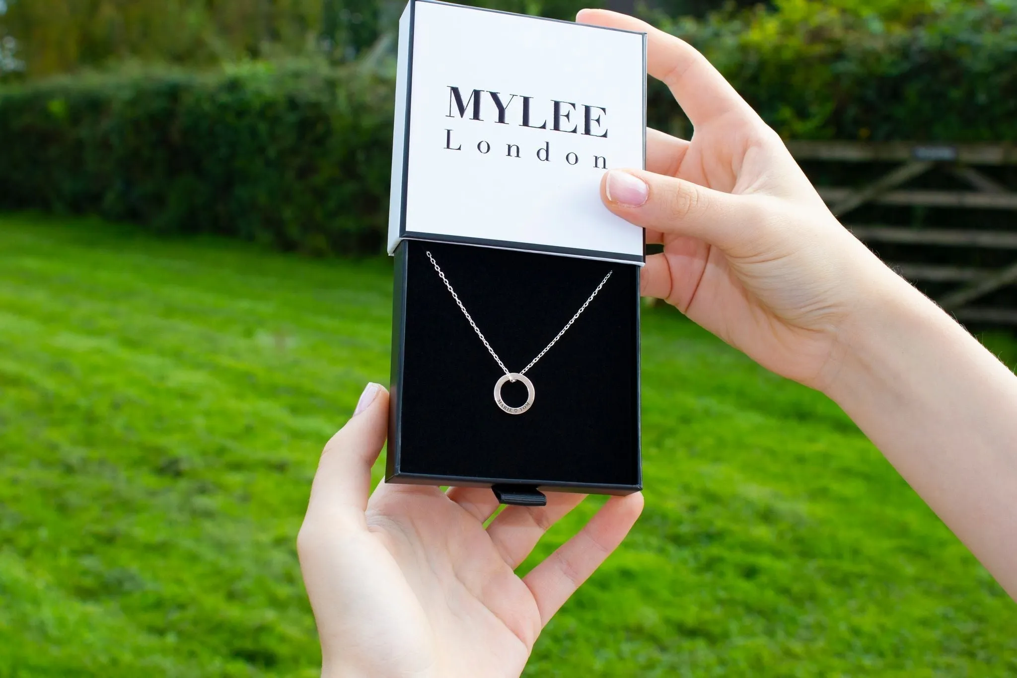 Mother's Day Gold Personalised Ring Necklace