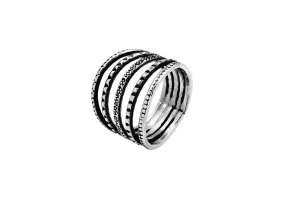 Multi-Layer Silver Ring