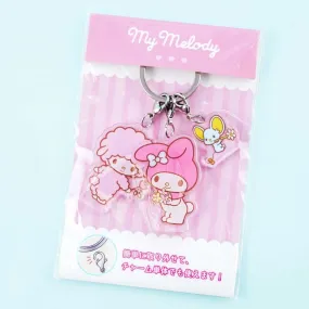 My Melody Friends Triple Charm Acrylic Keychain