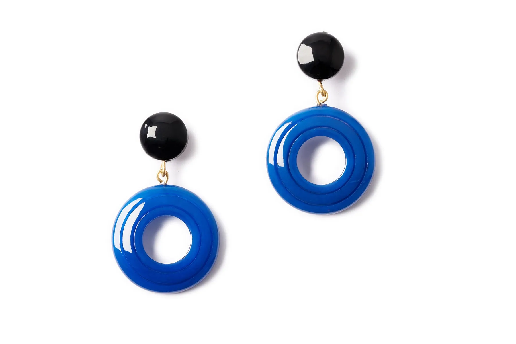 Narrow Black Bristol Blue Duchess Bangle