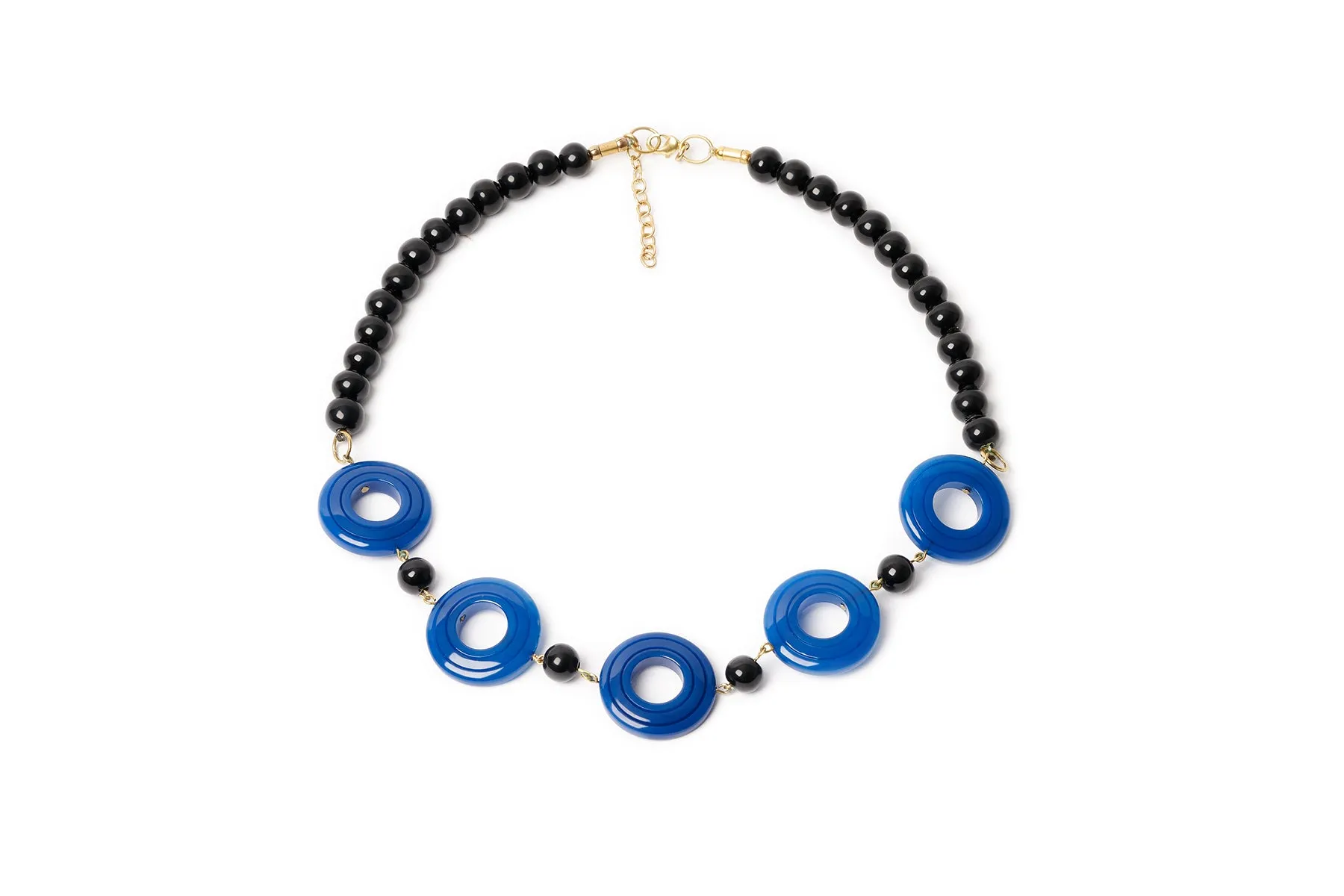 Narrow Black Bristol Blue Duchess Bangle