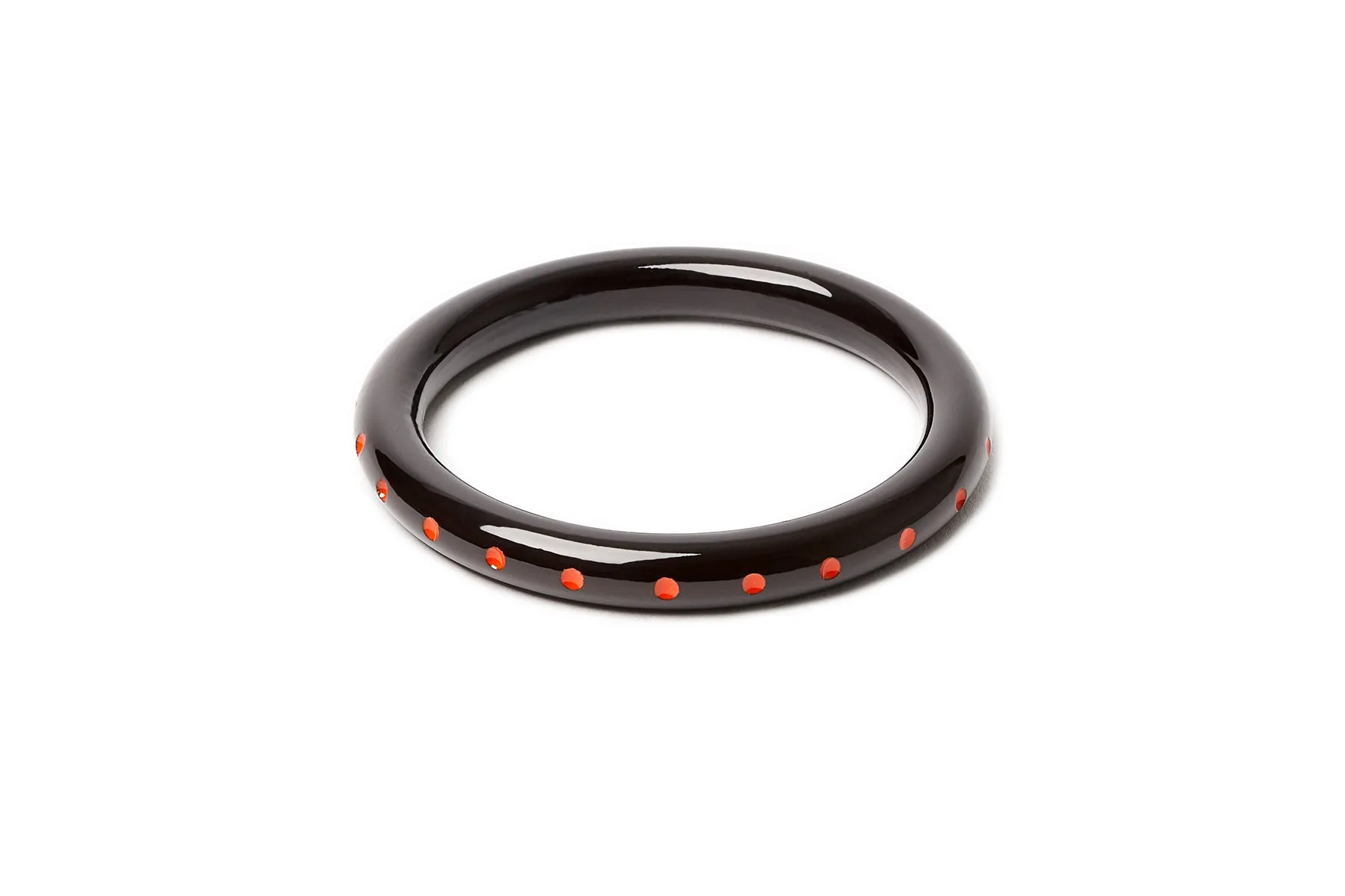Narrow Black Paprika Bangle