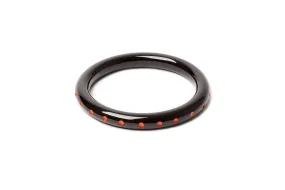 Narrow Black Paprika Bangle