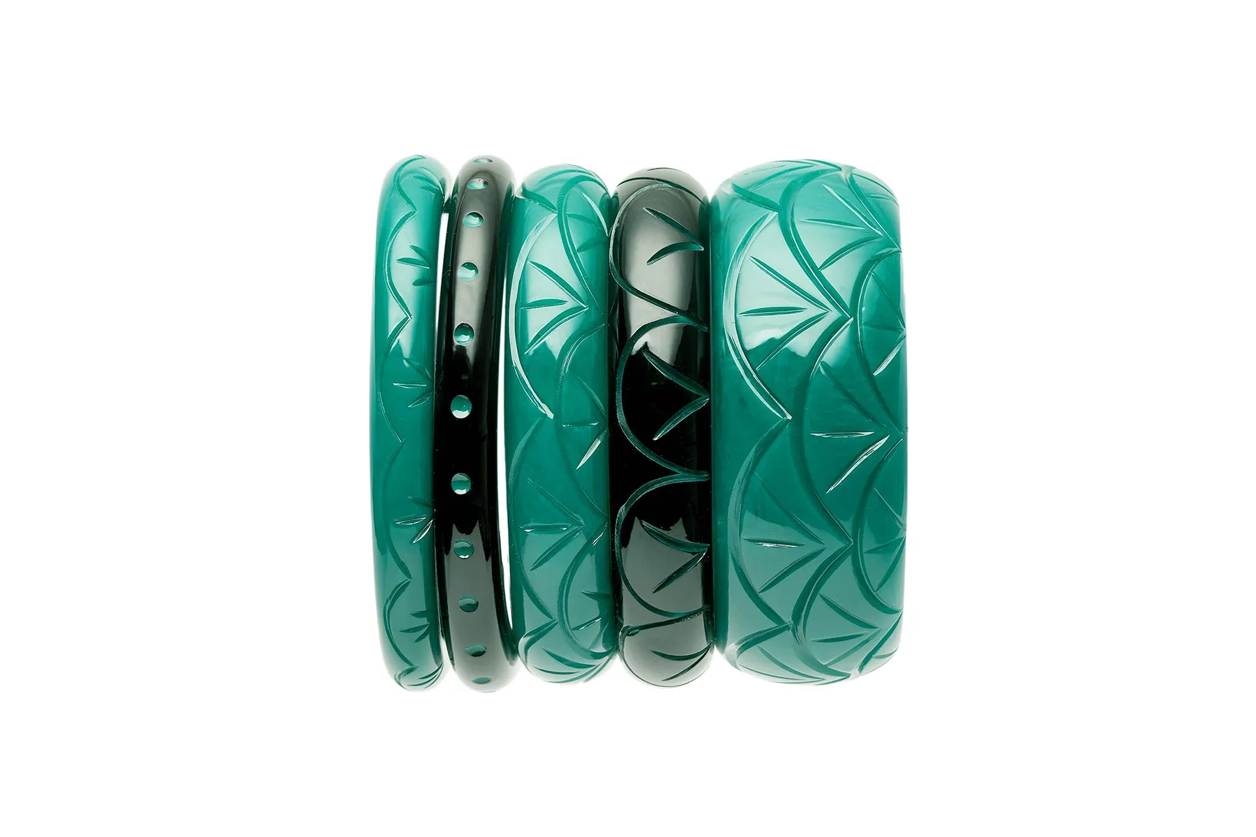 Narrow Drille Fakelite Duchess Bangle