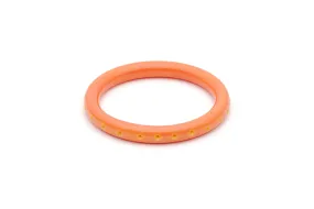 Narrow Freesia Carved Bangle