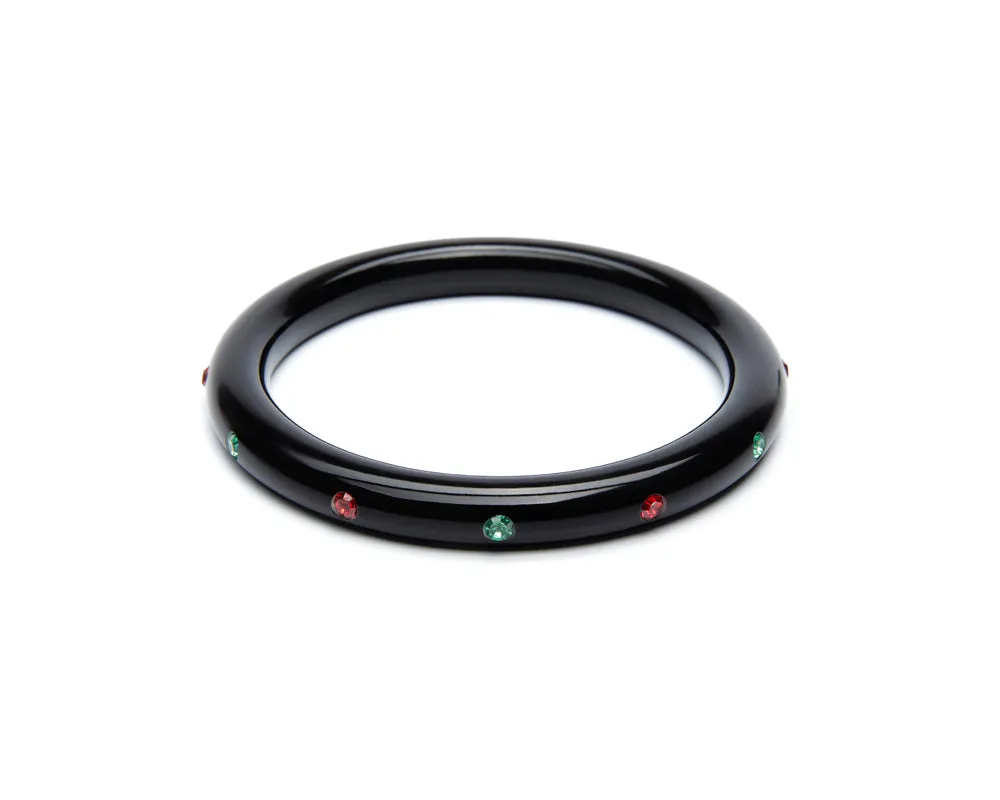 Narrow Musta Atomic Snowflake Bangle