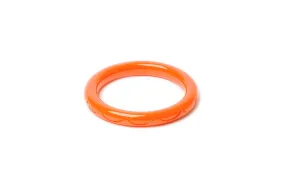 Narrow Paprika Fakelite Maiden Bangle