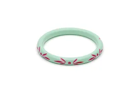Narrow Parrot Carved Bangle