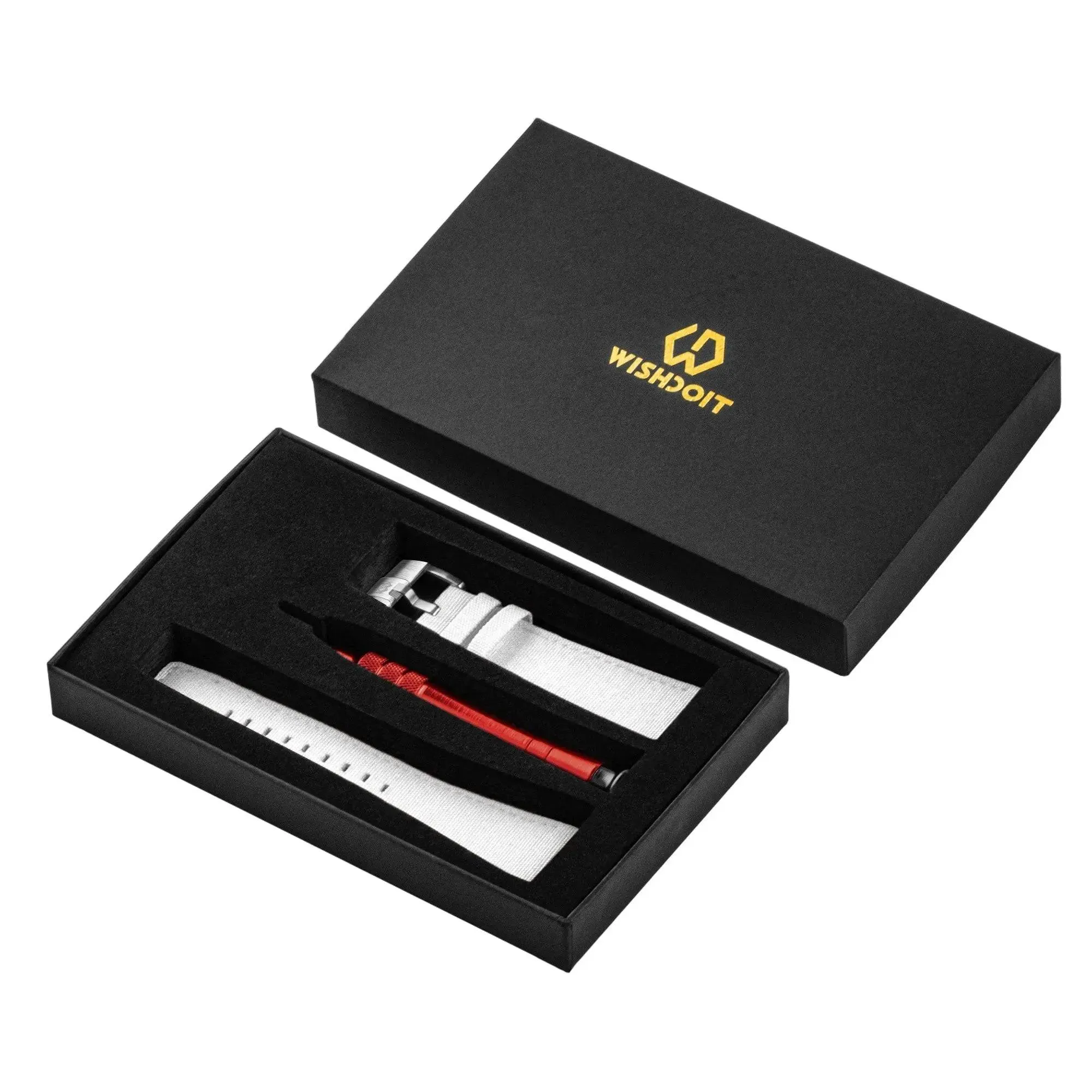 Nylon Leather Watch Strap | White 21cm