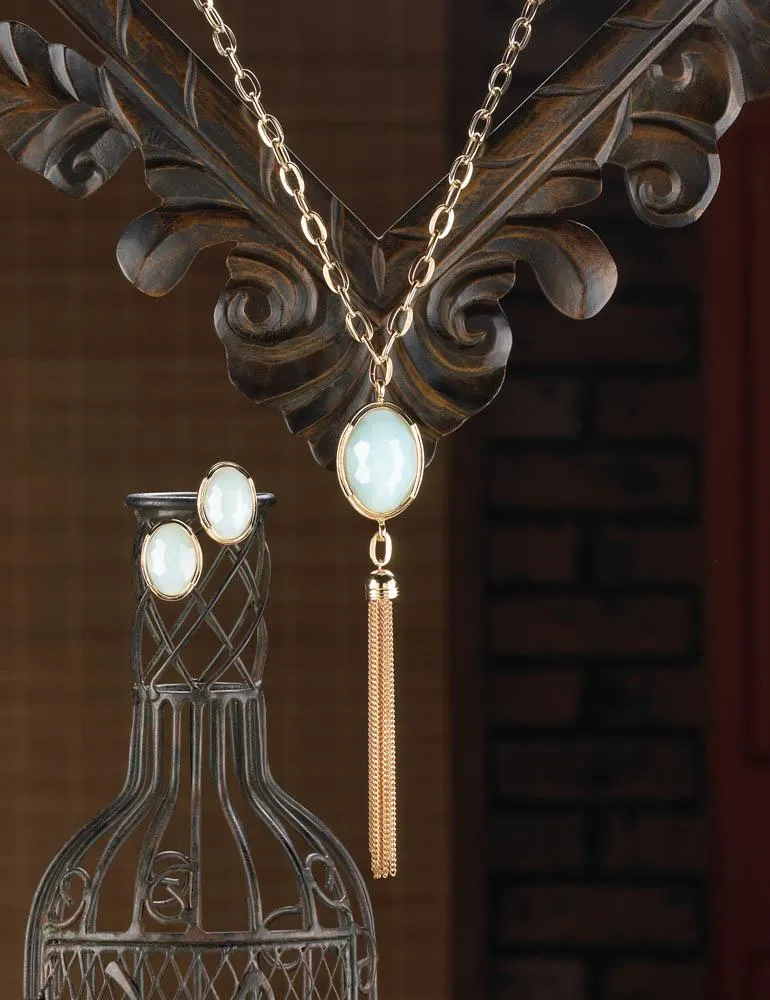 Opalescent Tassel Jewelry Set