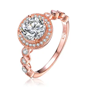 Palais Pave Solitaire Ring
