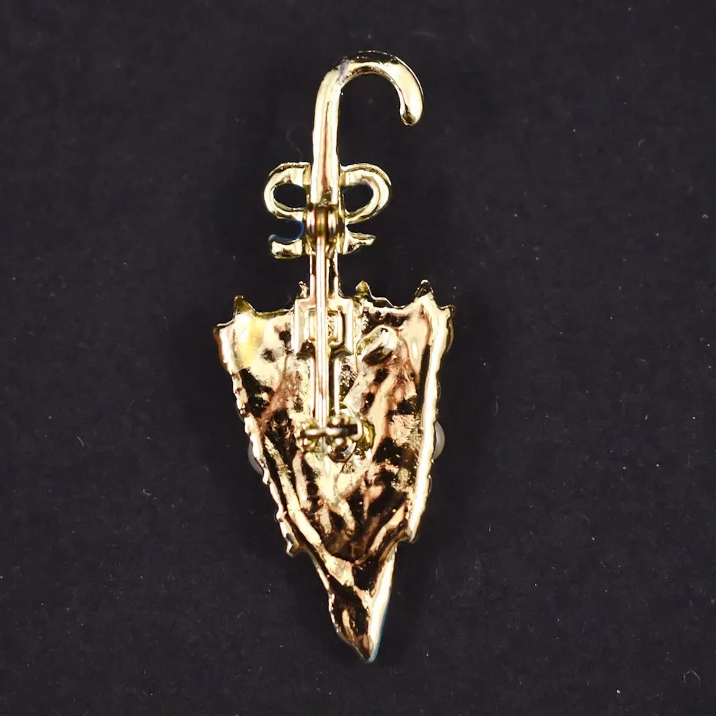 Pearl Umbrella Brooch