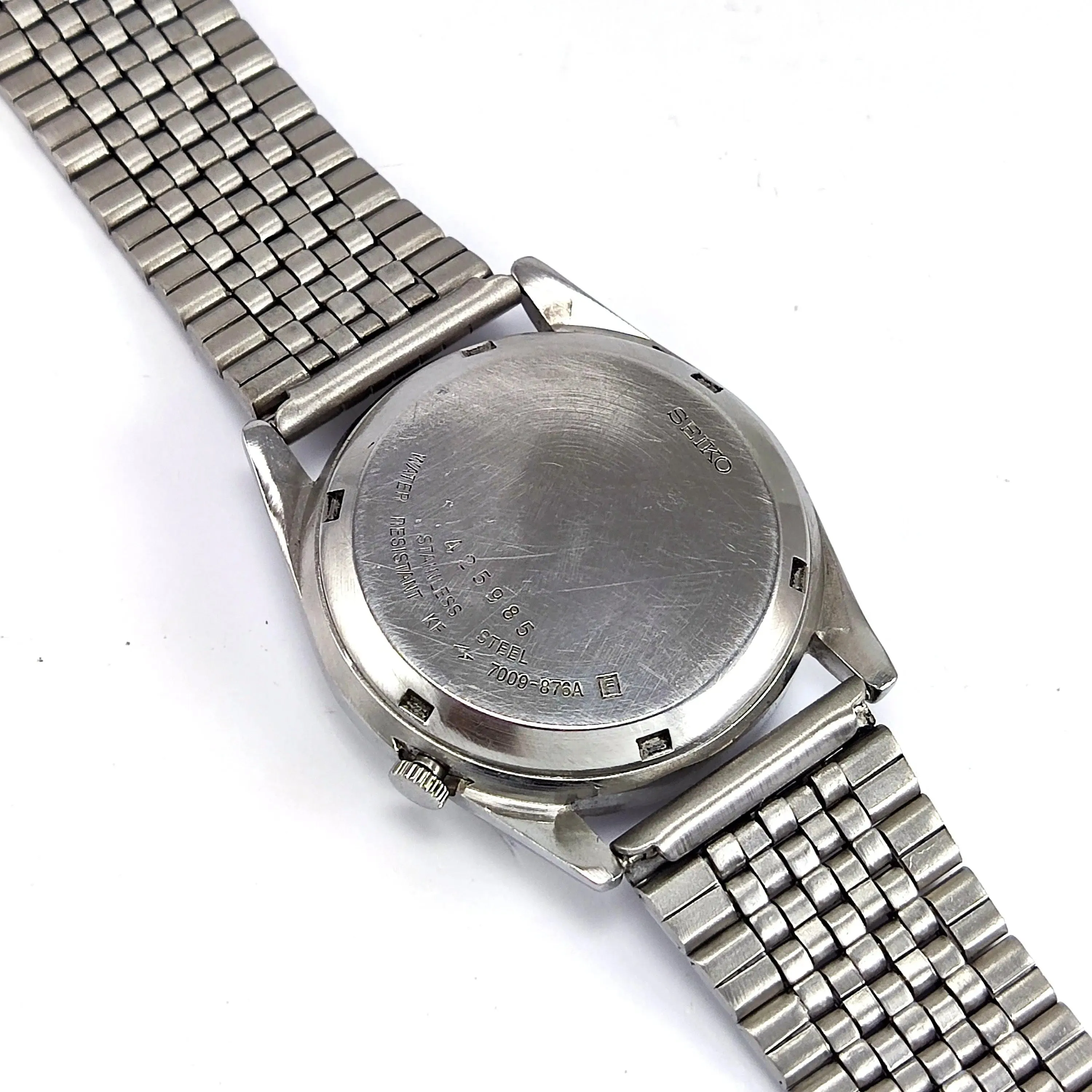 Seiko 5 Automatic-7009A Blue Dial 17 Jewels Day Date Men's Mechanical Watch