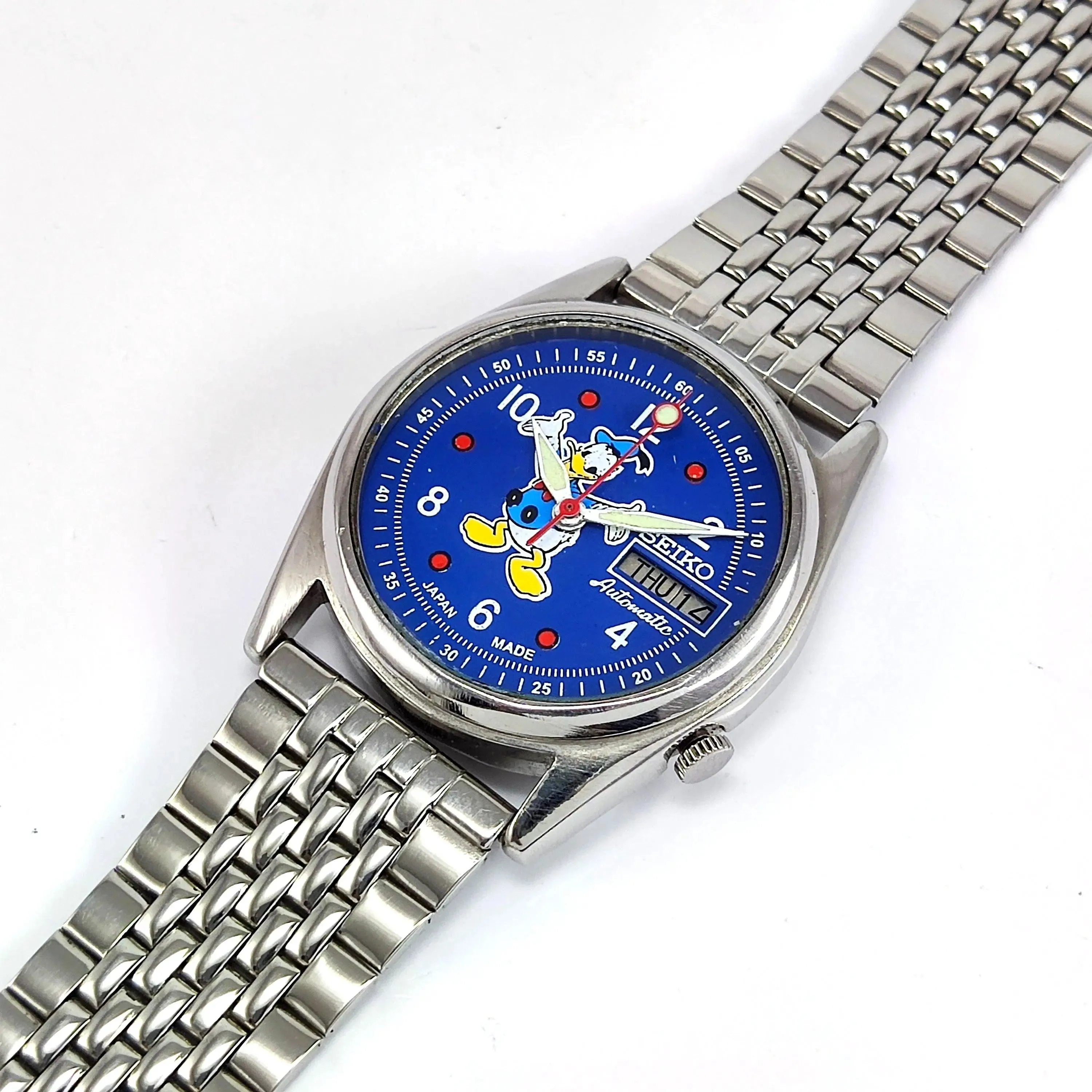 Seiko 5 Automatic-7009A Blue Dial 17 Jewels Day Date Men's Mechanical Watch