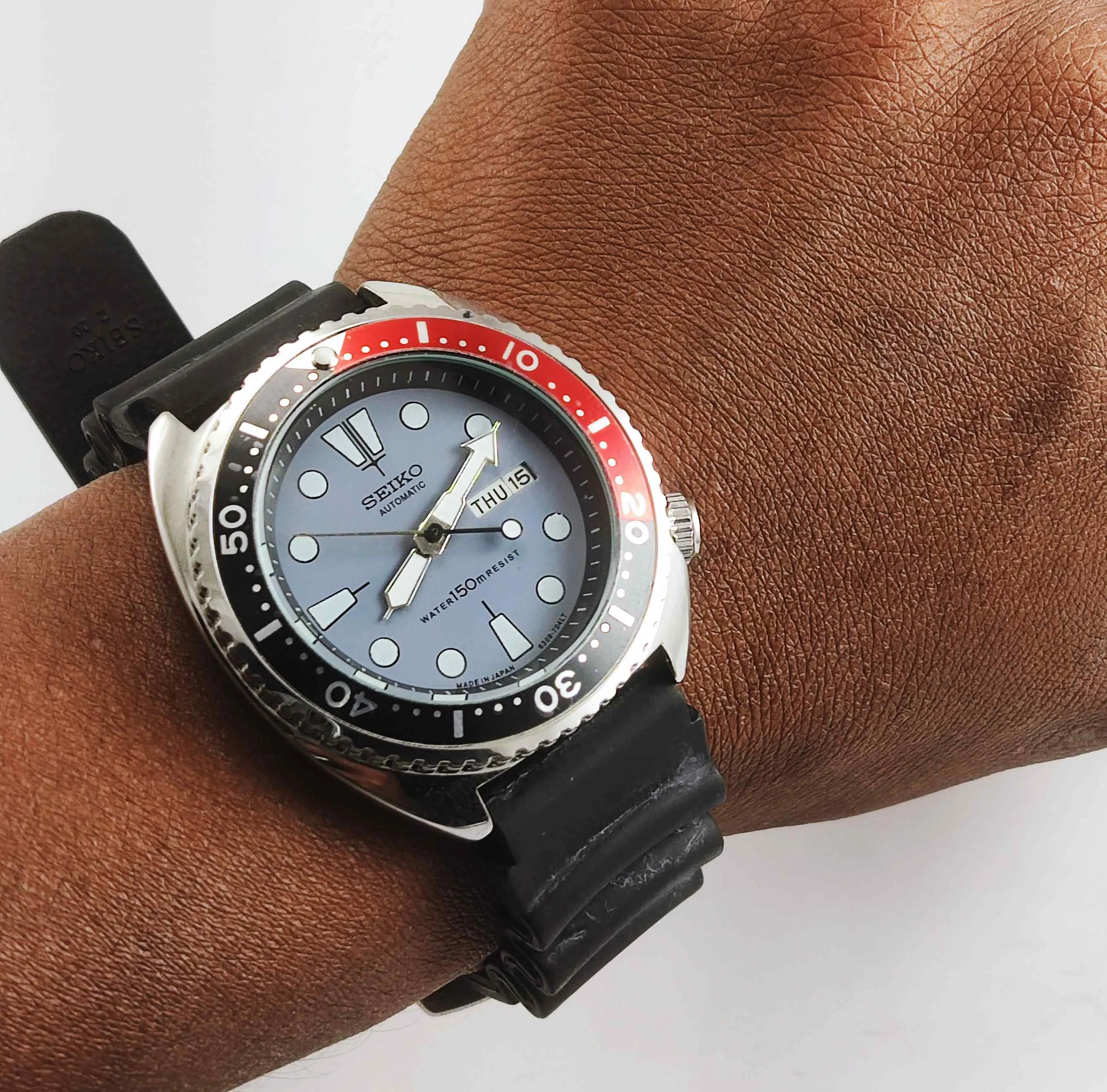 Seiko Automatic 6309A Gray Dial 17 Jewels Men's Sports Watch