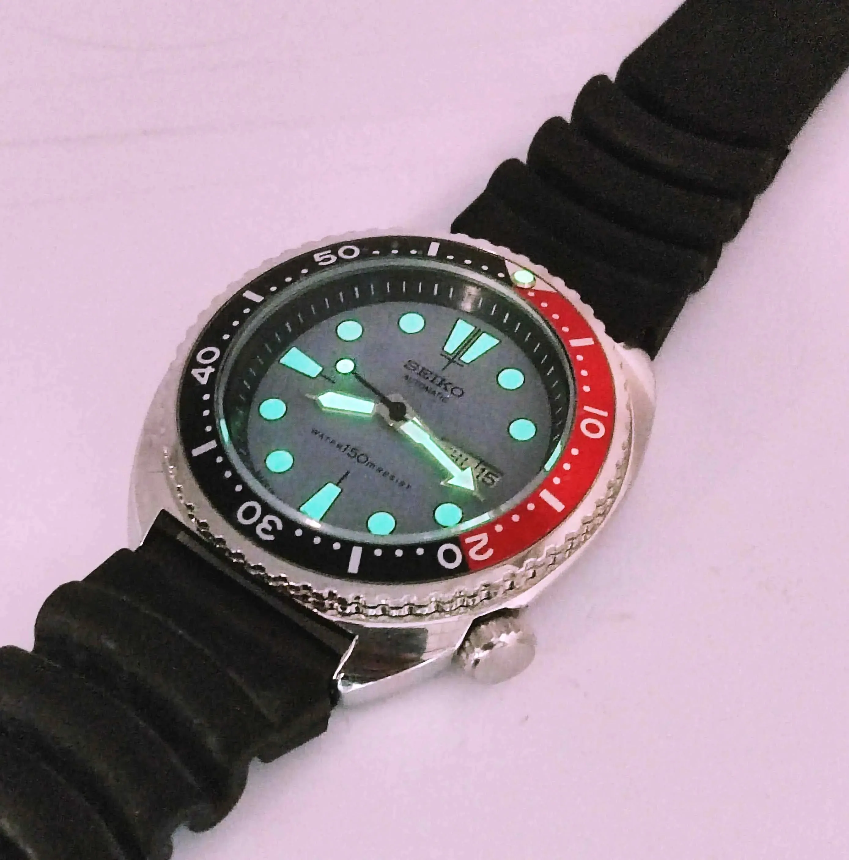Seiko Automatic 6309A Gray Dial 17 Jewels Men's Sports Watch
