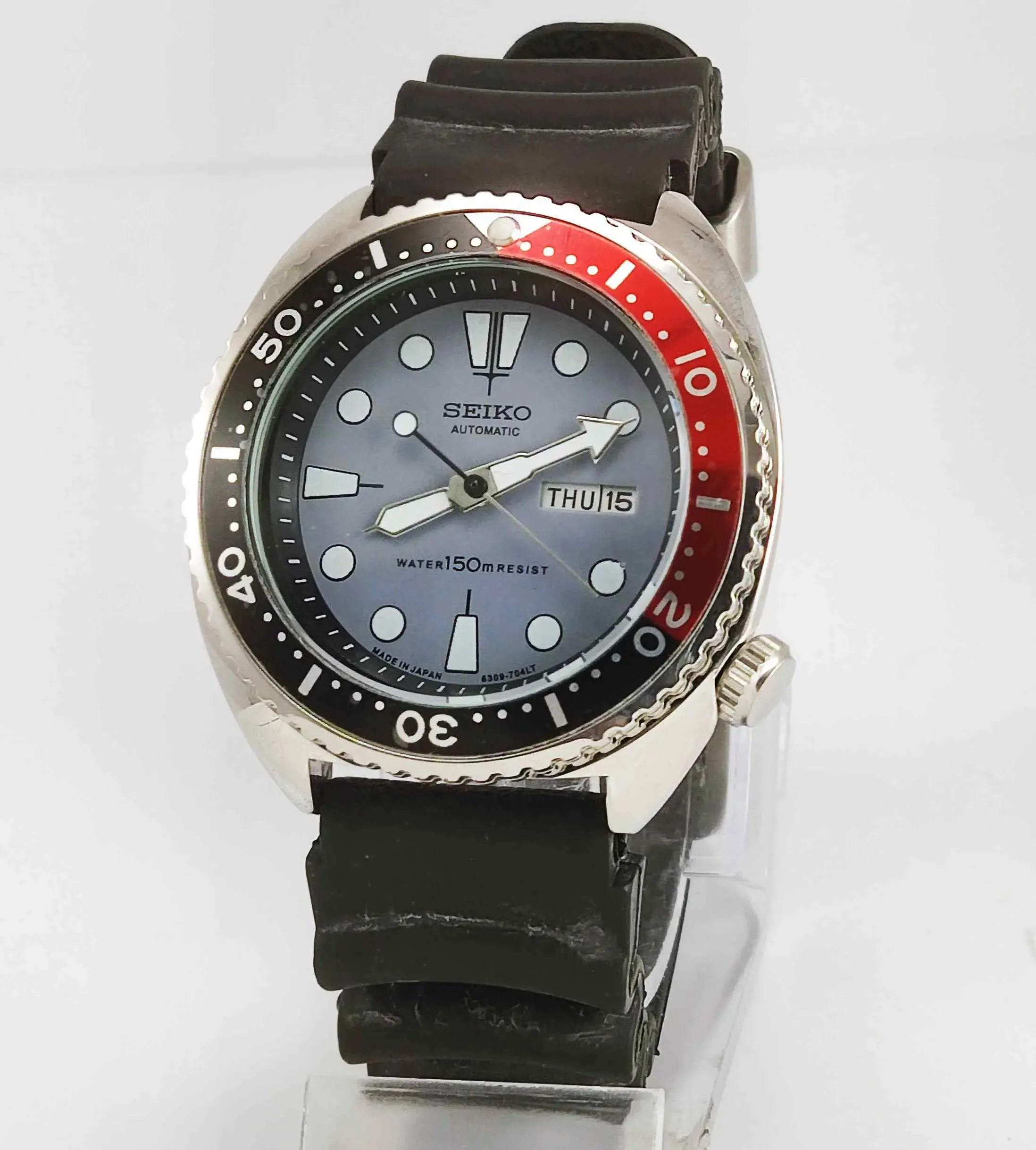 Seiko Automatic 6309A Gray Dial 17 Jewels Men's Sports Watch