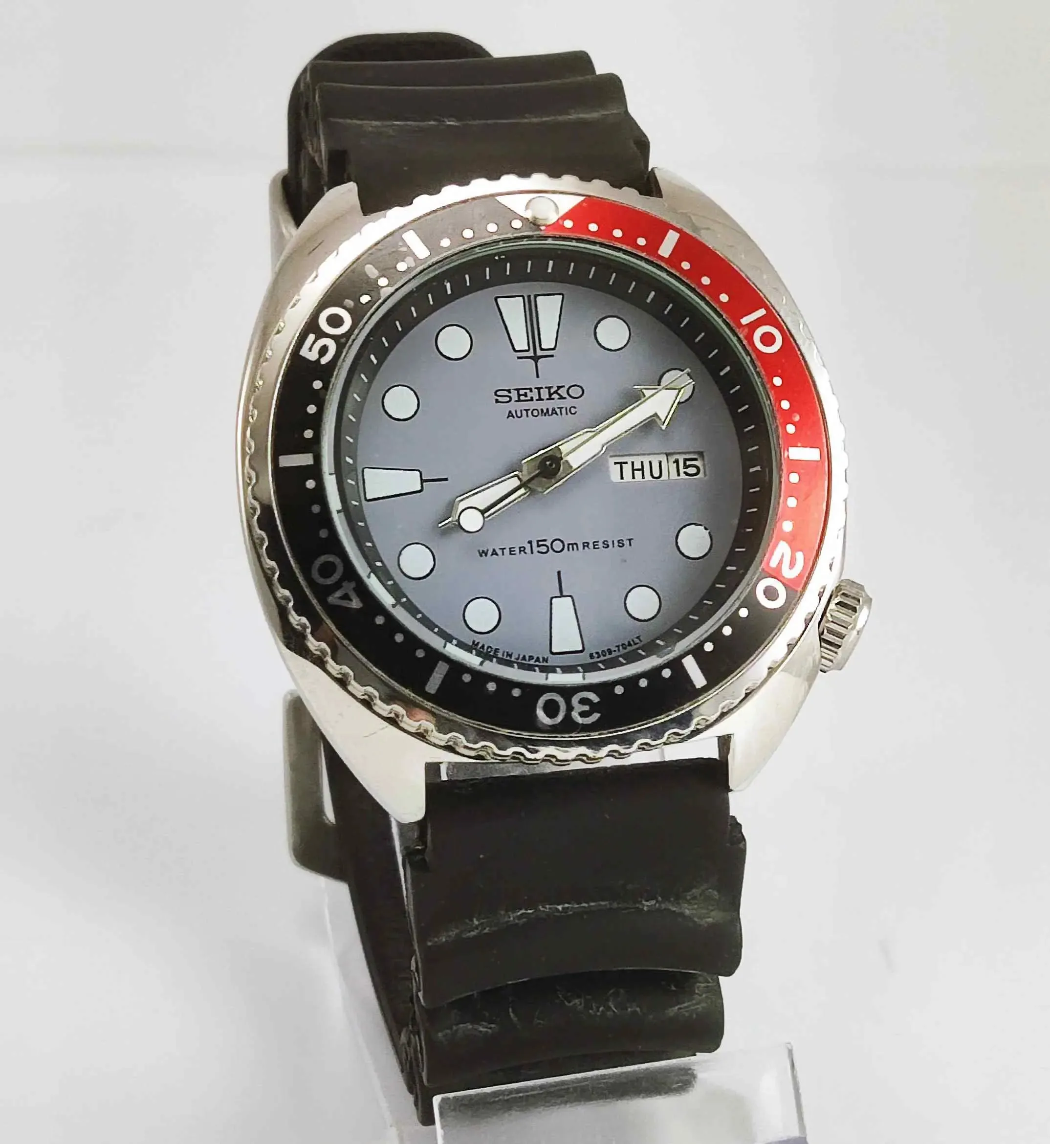 Seiko Automatic 6309A Gray Dial 17 Jewels Men's Sports Watch