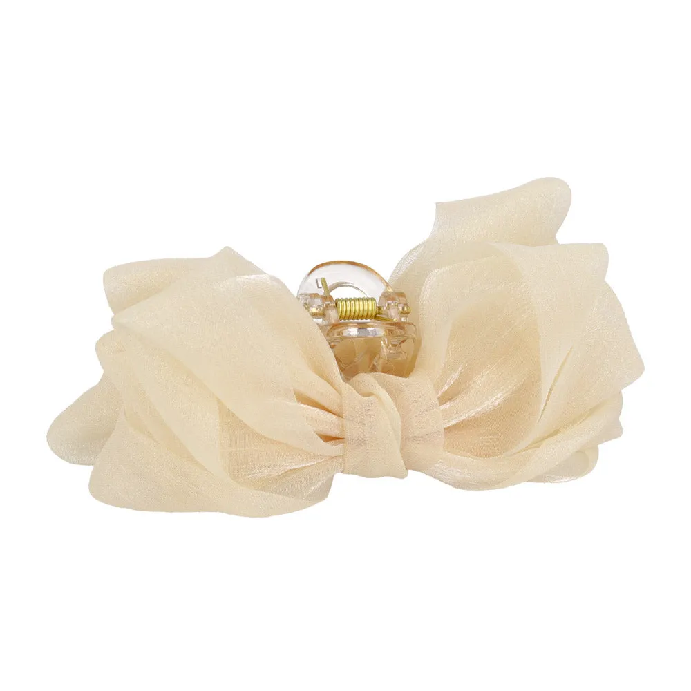 Sheer Soft Bow Medium Hair Clip