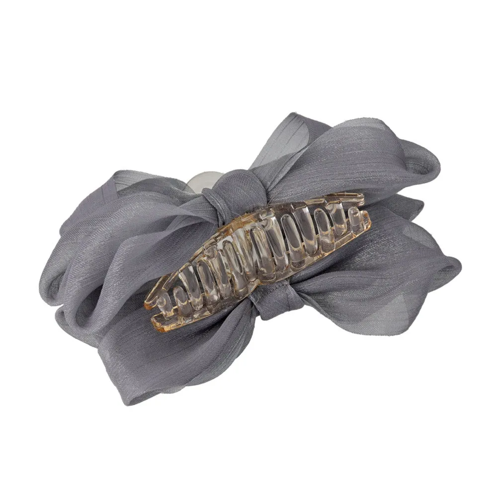 Sheer Soft Bow Medium Hair Clip